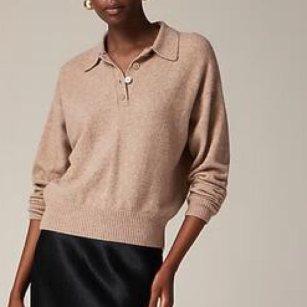 J.CREW Supersoft Alpaca Wool Blend Polo Sweater - Picture 3 of 9
